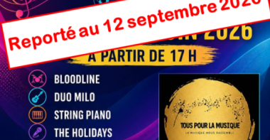 Festival de Musique reporté au 12 septembre 2026